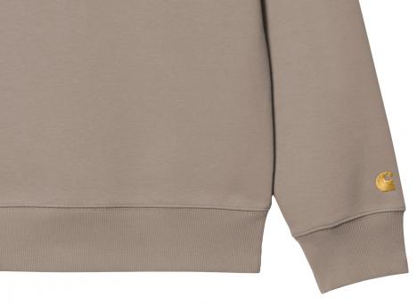 Carhartt Chase Sweat Dusky Beige / Gold I033660