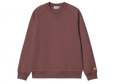 Carhartt Chase Sweat Dusky Pink / Gold I033660
