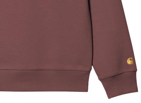 Carhartt Chase Sweat Dusky Pink / Gold I033660