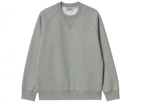 Carhartt Chase Sweat Grey Heather / Gold I033660