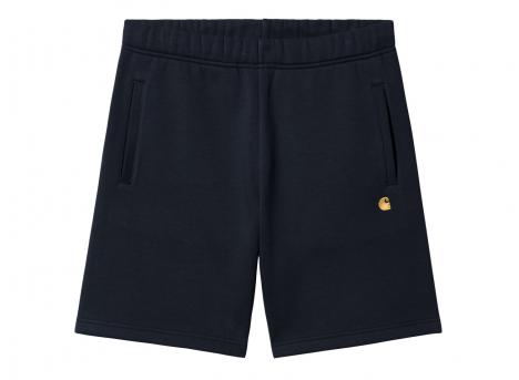 Carhartt Chase Sweat Short Dark Navy / Gold I033669