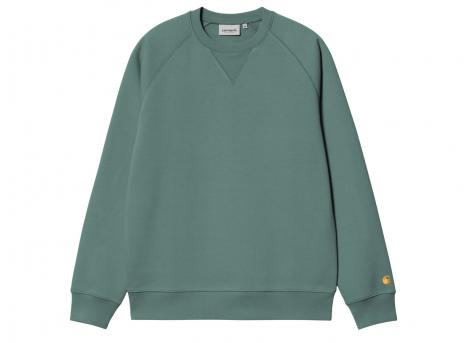 Carhartt Chase Sweat Silver Pine / Gold I033660