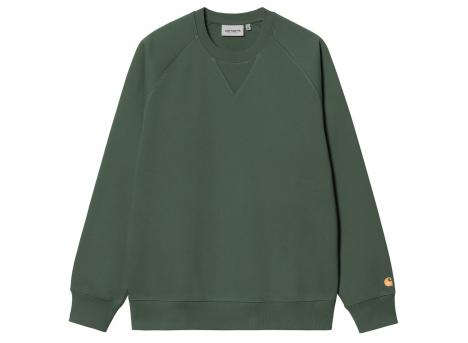 Carhartt Chase Sweat Sycamore Tree / Gold I033660