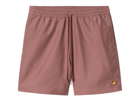 Carhartt Chase Swim Trunks Dusky Pink / Gold I035062