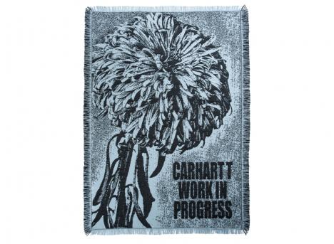 Carhartt Chrysanthemum Woven Blanket Misty Sky / Black I034117