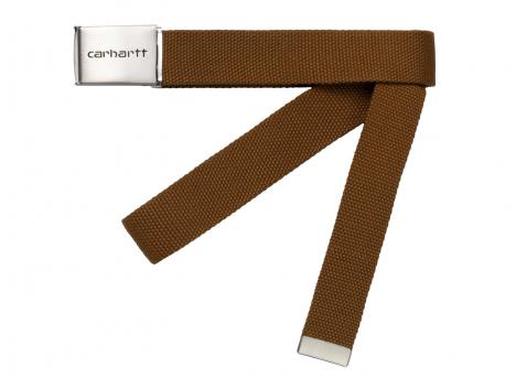 Carhartt Clip Belt Chrome Hamilton Brown I019176