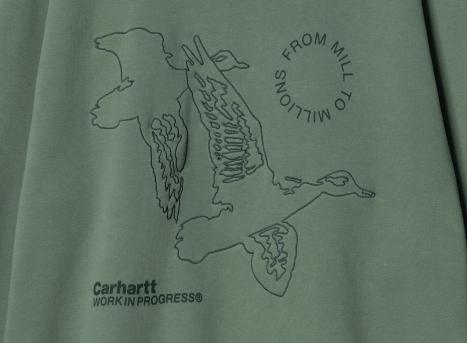 Carhartt Flying Ducks Sweat Duck Green I033938
