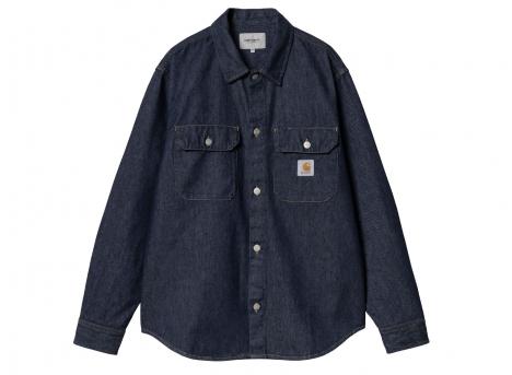 Carhartt Harvey Shirt Jac Blue Rinsed I033346