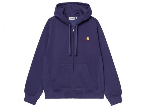 Carhartt Hooded American Script Jacket Aura I033063