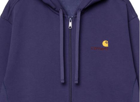 Carhartt Hooded American Script Jacket Aura I033063
