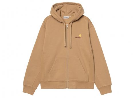 Carhartt Hooded American Script Jacket Peanut I033063