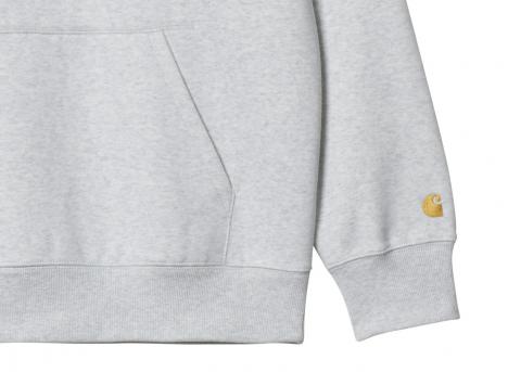 Carhartt Hooded Chase Sweat Ash Heather / Gold I033661