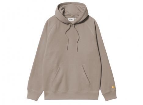 Carhartt Hooded Chase Sweat Dusky Beige / Gold I033661
