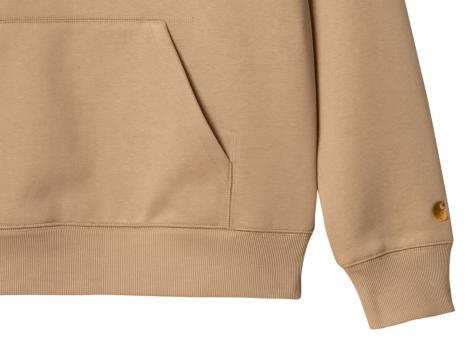 Carhartt Hooded Chase Sweat Dusty Hamilton Brown / Gold I033661