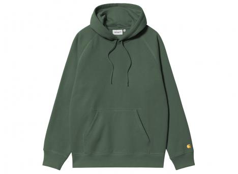 Carhartt Hooded Chase Sweat Sycamore Tree / Gold I033661