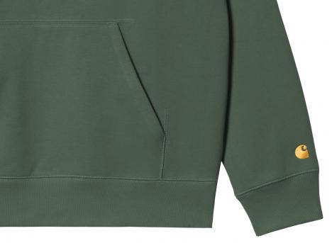 Carhartt Hooded Chase Sweat Sycamore Tree / Gold I033661