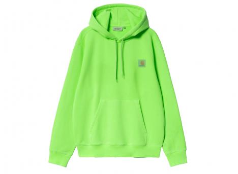 Carhartt Hooded Industry Sweat Lumo Green Garment Dyed I034417