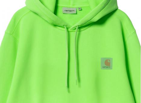 Carhartt Hooded Industry Sweat Lumo Green Garment Dyed I034417