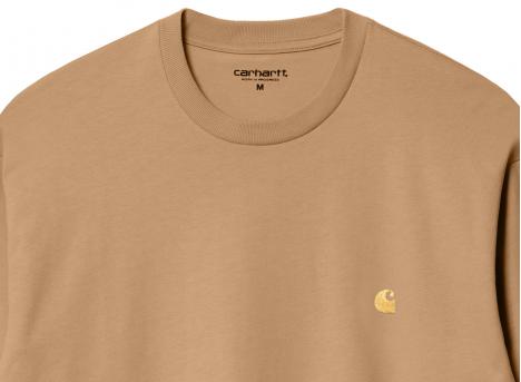 Carhartt LS Chase Tshirt Peanut / Gold I026392