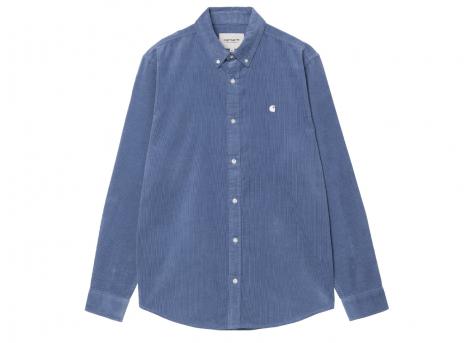 Carhartt Madison Fine Cord Shirt Blue Iris / Wax I030580
