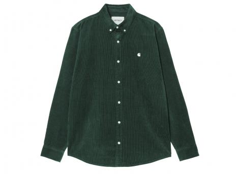 Carhartt Madison Fine Cord Shirt Conifer / Wax I030580