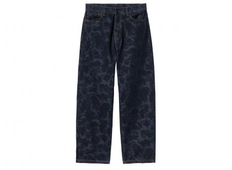 Carhartt Landon Pant Blue Camo Duck Stone Washed I033755