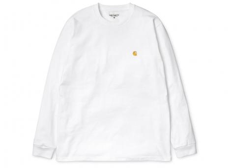 Carhartt LS Chase Tshirt White I026392