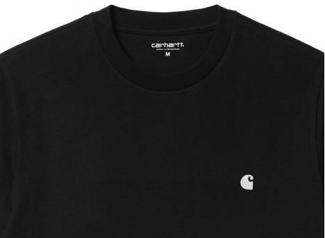 Carhartt Madison Tshirt Black / White I033000