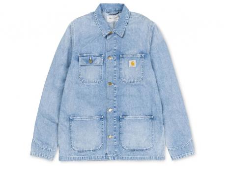 Carhartt Michigan Chore Coat Blue True Bleached I022945