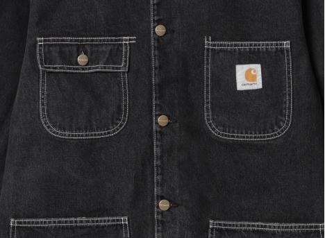 Carhartt OG Chore Coat Black Stone Washed I031896