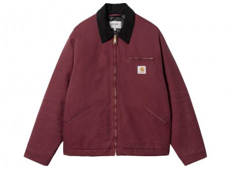 Carhartt OG Detroit Jacket Winter Malbec / Black Aged Canvas I027358
