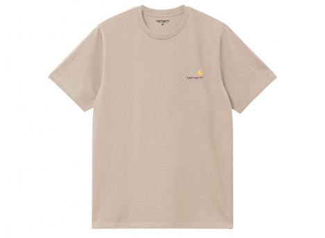 Carhartt American Script Tshirt Fleur De Sel I029956