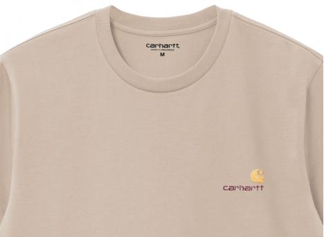 Carhartt American Script Tshirt Fleur De Sel I029956