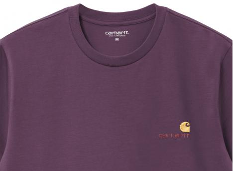 Carhartt American Script Tshirt Huckleberry I029956
