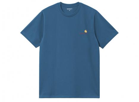 Carhartt American Script Tshirt Sodalite I029956