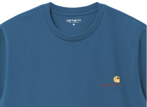 Carhartt American Script Tshirt Sodalite I029956