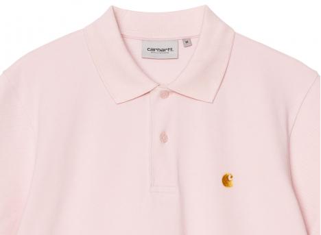 Carhartt Chase Pique Polo Air Pink / Gold I023807