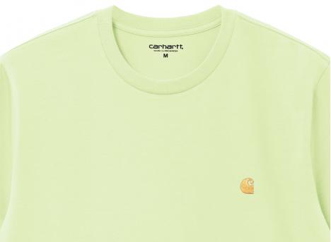Carhartt Chase Tshirt Air Green / Gold I026391