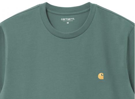 Carhartt Chase Tshirt Silver Pine / Gold I026391