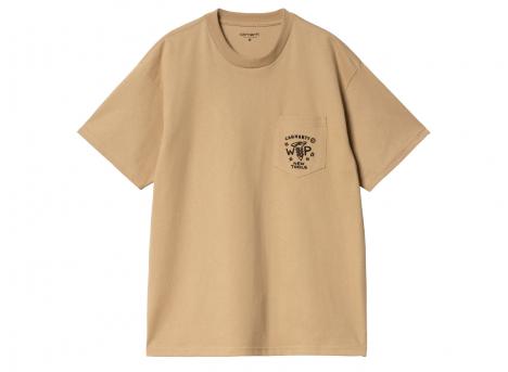 Carhartt Fragments Pocket Tshirt Dusty Hamilton Brown / Black I034407