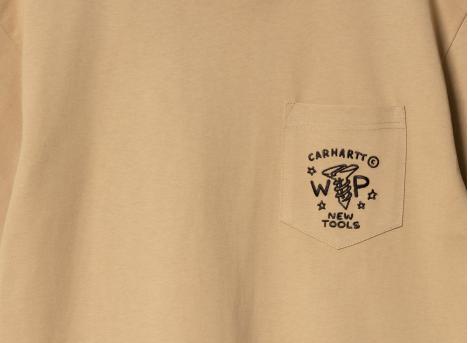 Carhartt Fragments Pocket Tshirt Dusty Hamilton Brown / Black I034407