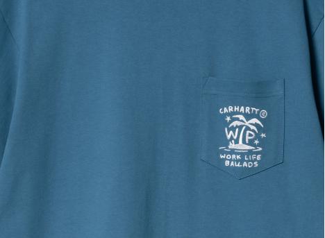 Carhartt Fragments Pocket Tshirt Sodalite / White I034407