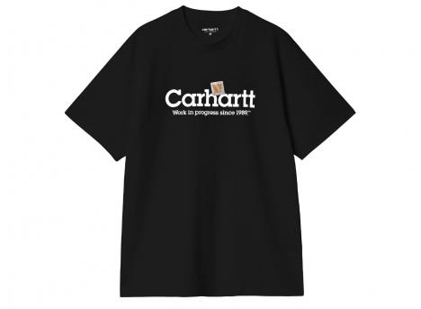 Carhartt Label Script Tshirt Black I034421