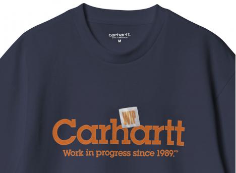 Carhartt Label Script Tshirt Blue I034421