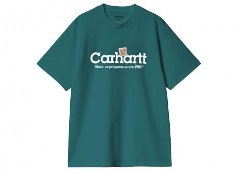 Carhartt Label Script Tshirt Malachite I034421