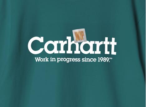 Carhartt Label Script Tshirt Malachite I034421