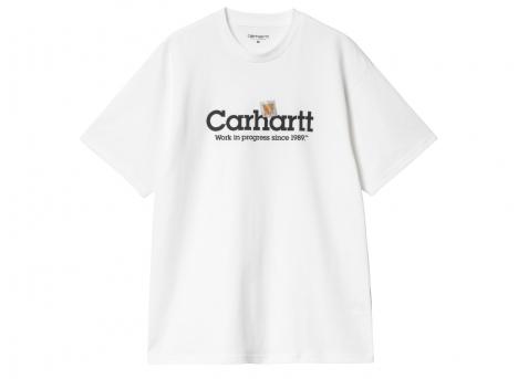 Carhartt Label Script Tshirt White I034421