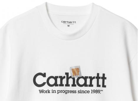 Carhartt Label Script Tshirt White I034421