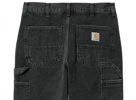 Carhartt Single Knee Pant Black Stone Washed I032024