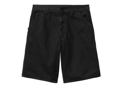 Carhartt Single Knee Short Black Garment Dyed I031504